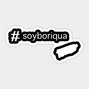 #soyboriqua White Sticker